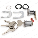 กุญแจรถยนต์ กุญแจประตูรถ หัวใหญ่ ข้างซ้าย+ขวา 1 ชุด สีเงิน สำหรับ Mitsubishi L200 Cyclone Strada ปี 1987-2005